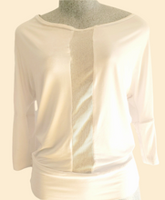 Charger l&#39;image dans la galerie, Chandail blanc, bande filet 50$ Pantalon menthe poivré 55$
